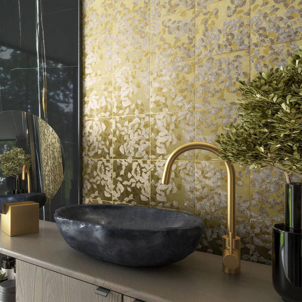 Керамограніт Pamesa Sense Charlotte Gold 20,4x20,4 см, фото 2