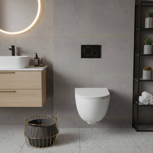 Унітаз підвісний Geberit Modo 502.788.00.1 Rimfree безобідковий, фото 1