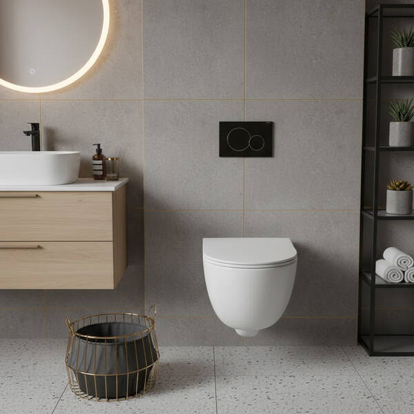 Унітаз підвісний Geberit Modo 502.788.00.1 Rimfree безобідковий, фото 1