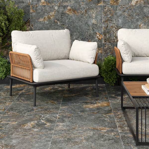Керамограніт Cersanit Stone Galaxy Graphite Matt Rect 59,8x59,8 см, фото 2