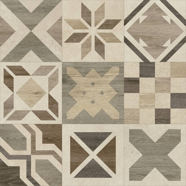 Керамограніт Baldocer Phuket Mix Ivory Rectificado 60x60 см, фото 2