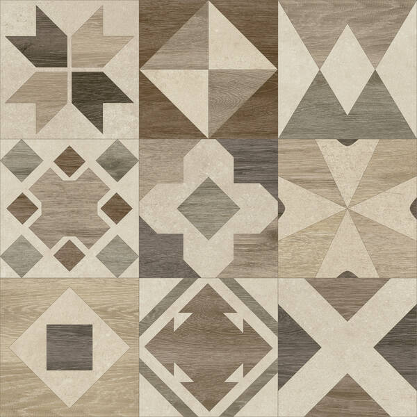 Керамограніт Baldocer Phuket Mix Ivory Rectificado 60x60 см, фото 1