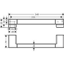 Держатель для полотенец Hansgrohe AddStoris 41744140 бронза матовый, фото №2