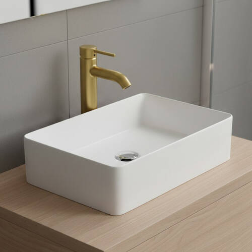 Змішувач для раковини Kludi Bozz 38288N076 з донним клапаном PUSH-OPEN, брашоване золото, фото 1