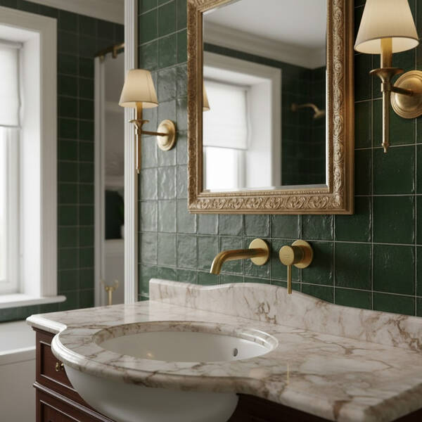 Смеситель скрытого монтажа для раковины Kludi Bozz 38244N076 брашированное золото, фото 1