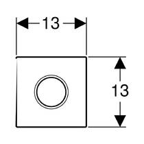 Клавиша смыва Geberit Type 01 116.031.11.5 электронная, белый, фото №3
