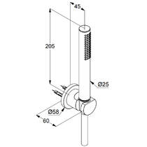 Душевой набор для ванны Kludi Nova Fonte Puristic 20850N0-15 1S, золото, фото №2