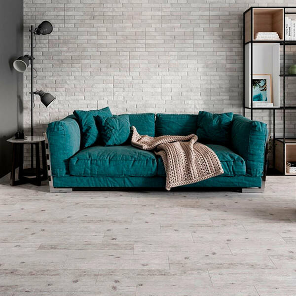 Керамограніт Cersanit Shinewood White 18,5x59,8 см, фото 2