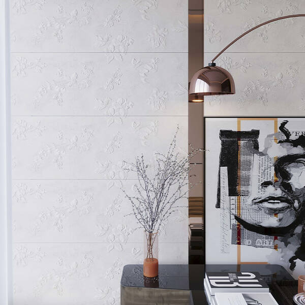 Плитка Ceramica Deseo Orfe Beige Decofon Rec. 40x120см, фото 5