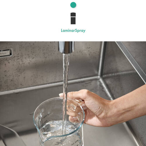 Распылитель ламинар Hansgrohe 93748000 M18,5x1, фото 3