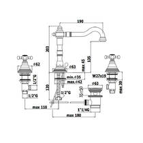 Смеситель для раковины Paffoni Belinda FBLV055CR, хром, фото №2