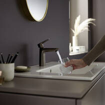 Змішувач для раковини Hansgrohe Talis E 71712340 хром чорний матовий, фото №3