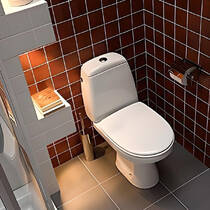 Унітаз-компакт підлоговий Kolo Solo S7921800UA горизонтальний випуск з сидінням Duroplast Soft close, білий, фото №6