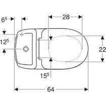 Унітаз-компакт підлоговий Kolo Solo S7921800UA горизонтальний випуск з сидінням Duroplast Soft close, білий, фото №5