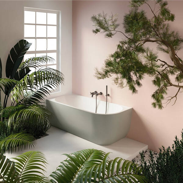 Ванна из искусственного камня Treesse Cora V057BL00SX 170х75 см