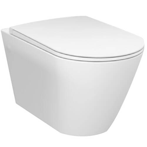 Унітаз підвісний RAK Ceramics Resort RST23AWHA, RESC0004 безобідковий з сидінням Soft Close, фото 2