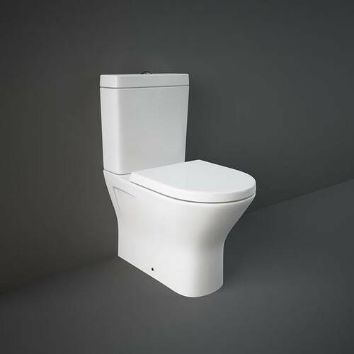 Унитаз-компакт RAK Ceramics RESORT RST17AWHA + RST10AWHA + RESC0004 безободковый с сидением Soft-close, фото 4