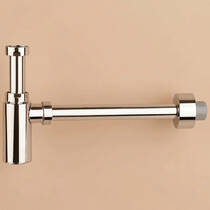 Сифон для раковины колбовый Devit DEV001586 выпуск d32/d40, хром, фото №1