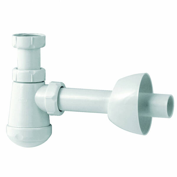 Сифон для раковини/біде колбовий Devit DEV004526 білий, фото 1