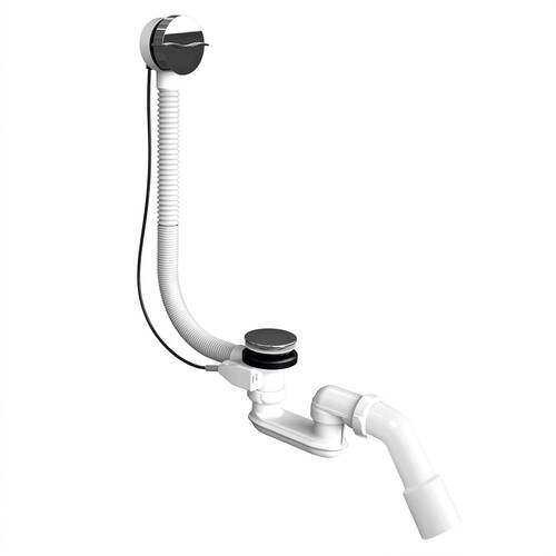 Сифон для ванны Devit DEV015748 с переливом, хром, фото 2