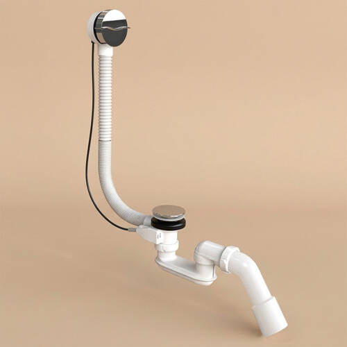 Сифон для ванны Devit DEV015748 с переливом, хром, фото 1