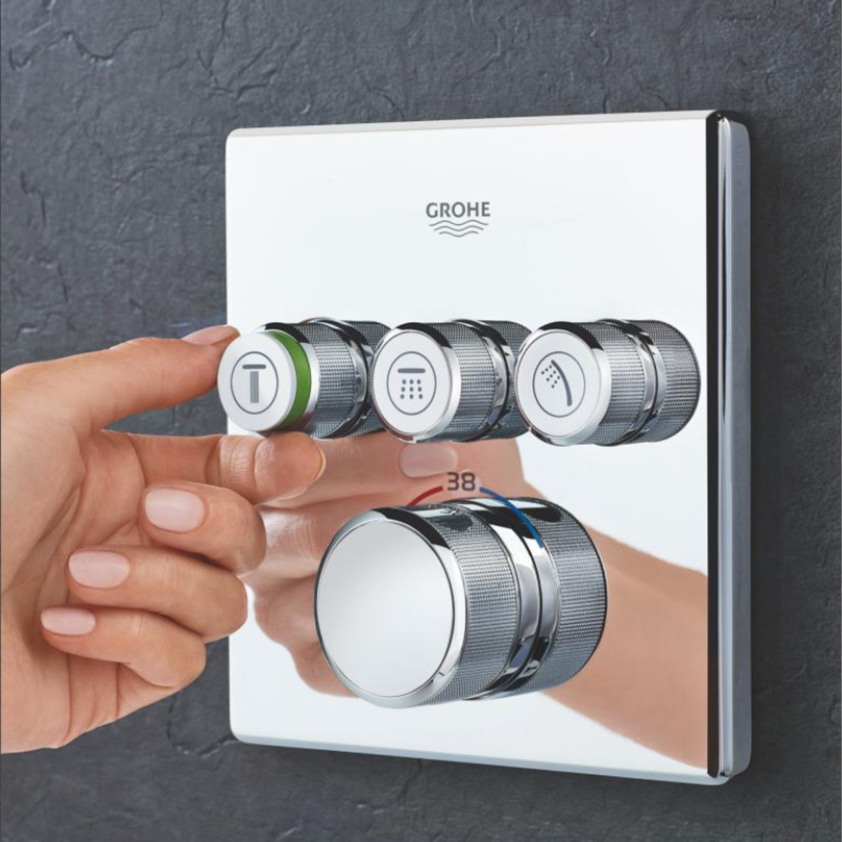 UA26415SC6 Grohtherm SmartControl Набір для комплектації душу, 3 споживачі (1 сорт)
