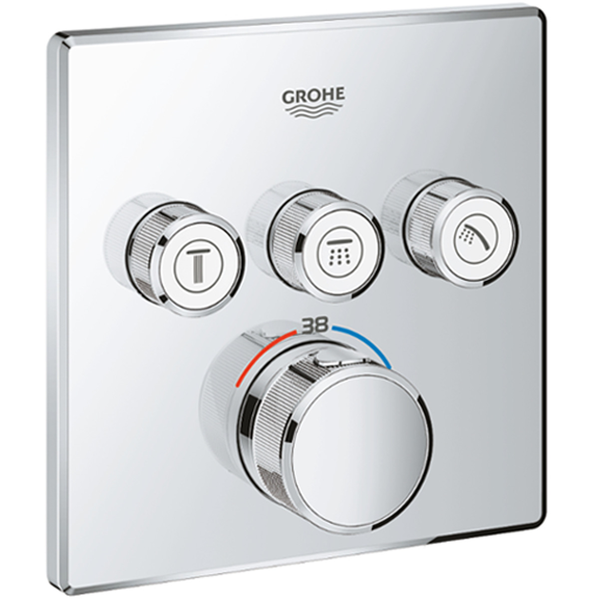 UA26415SC6 Grohtherm SmartControl Набір для комплектації душу, 3 споживачі (1 сорт)