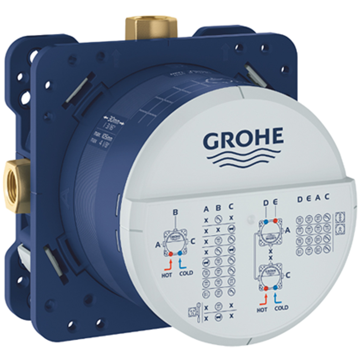 UA26415SC6 Grohtherm SmartControl Набір для комплектації душу, 3 споживачі (1 сорт)