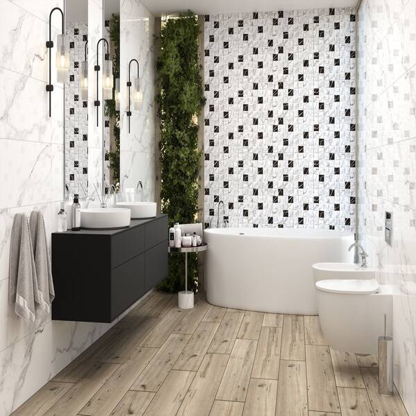 Плитка Ceramica Deseo Carrara B ianco 30x90см, фото 2