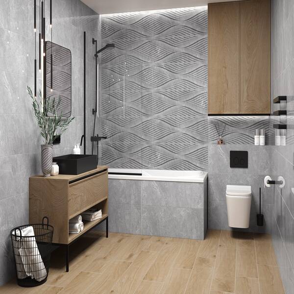 Плитка Ceramica Deseo Delight Grey 30x90 см, фото 2