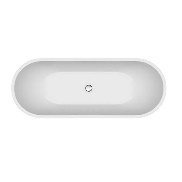 Ванна акриловая Cersanit ZEN DOUBLE 182X71, с сифоном и хромированным донным клапаном click-clack, белый глянец, фото 3