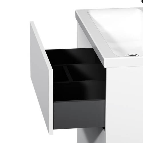 Тумба з раковиною AM.PM Like MGA-FSX07522WG-WCC0752WG підлогова 75 см, білий глянцевий, фото 3