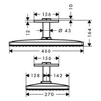 Верхний душ Axor ShowerSolutions 35277140 бронза матовый, фото №2