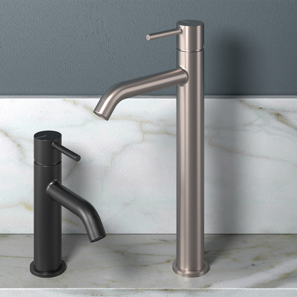 Z00703000094005 TEO-T (TALL) Змішувач для раковини з донним клапаном, BRUSHED NICKEL (1 сорт)