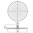 Верхний душ Bossini Cosmo I00596000094005 280 мм, цвет - никель, фото 3