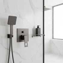 Змішувач прихованого монтажу для душу/ванни Grohe Eurocube 24094AL0 на 3 споживачі, графіт темний матовий, фото №1