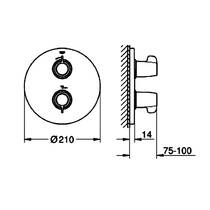 Смеситель скрытого монтажа для душа Grohe Grohtherm Special 29094000 с термостатом хром, фото №2