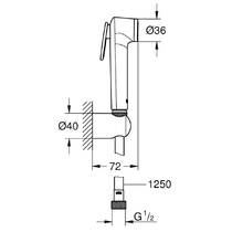 Гігієнічний душ Grohe Tempesta-F 27513DA1 теплий захід сонця (рожеве золото), фото №2
