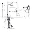 Смеситель для раковины Hansgrohe Tecturis S 73318700 белый матовый, фото 2