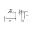 Тримач для рушників Grohe Essentials Cube 40510001 кільце, хром, фото 2
