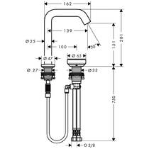 Змішувач для раковини Hansgrohe Tecturis S CoolStart EcoSmart+ 73353000 хром, фото №2