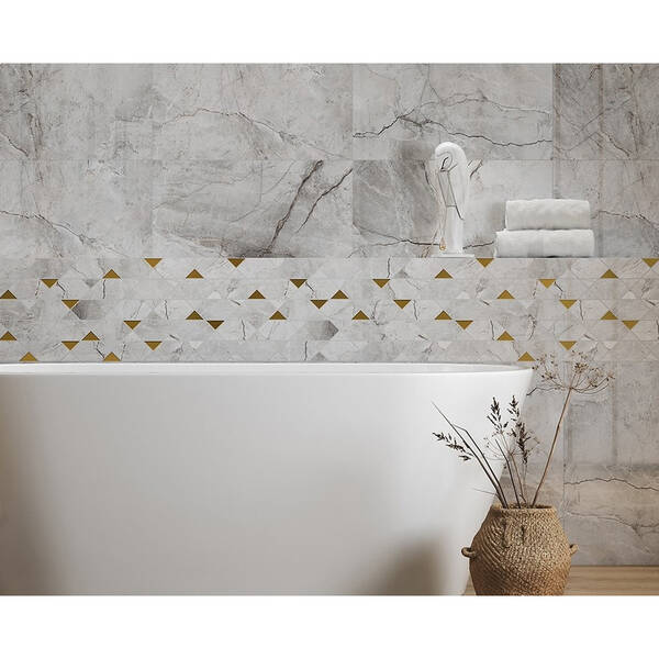 Мозаїка Opoczno Pl+ Stone Hills Grey Mosaic Glossy 29,7x29,7 см, фото 2