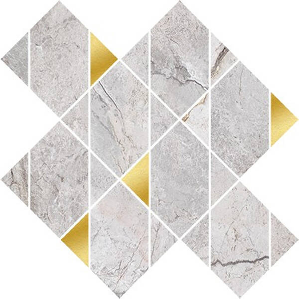 Мозаїка Opoczno Pl+ Stone Hills Grey Mosaic Glossy 29,7x29,7 см, фото 1