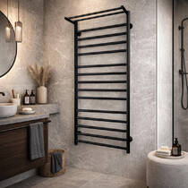 Полотенцесушитель электрический Devit Allround AL5001200EBS П15 500х1200, черный матовый, фото №1