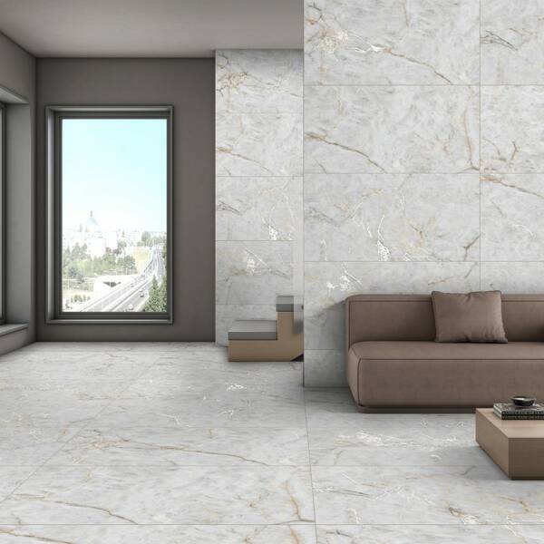 Керамограніт Almera Ceramica-2 Velour Snow 60x120см, фото 3