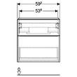 Тумба для раковини Geberit iCon 502.307.JH.1 підвісна дуб, фото 3