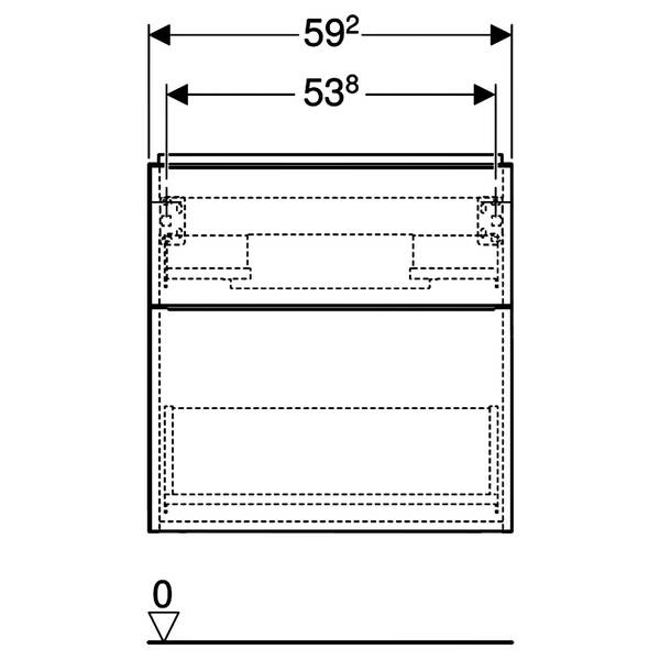 Тумба для раковини Geberit iCon 502.307.JH.1 підвісна дуб, фото 3