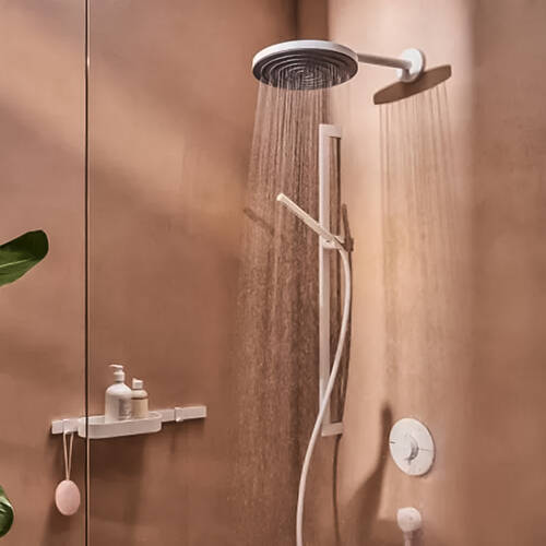 Смеситель скрытого монтажа Hansgrohe ShowerSelect Comfort S 15554700 термостатический, белый матовый, фото 3