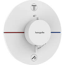 Змішувач прихованого монтажу Hansgrohe ShowerSelect Comfort S 15554700 термостатичний, білий матовий, фото №1