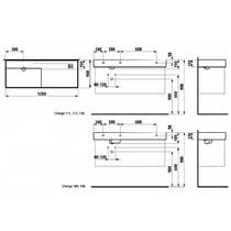 Раковина Laufen Kartell H8133320001121 120 см білий глянець, фото №2